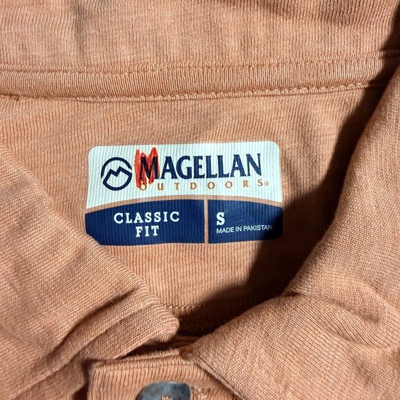 NEW Magellan Men's Shore and Line Heather Short Sleeve Polo Shirt - Picture 4 of 5